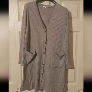Maurices Long Button Up Cardigan